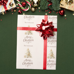 Papel De Regalo Navidades de mocha con nata de nieve