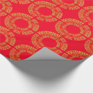 Papel De Regalo Navidades de Naughty Nice 25 de diciembre Cookies 
