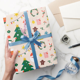 Papel De Regalo Navidades de noel de color de Navidad