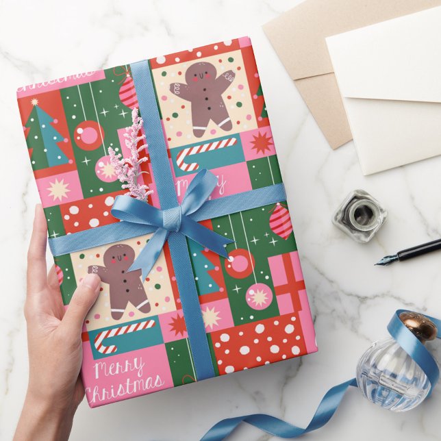 Papel De Regalo Navidades de Noel de Navidad Geométrica de Navidad (Subido por el creador)