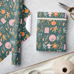 Papel De Regalo Navidades de Noel navideño envueltos