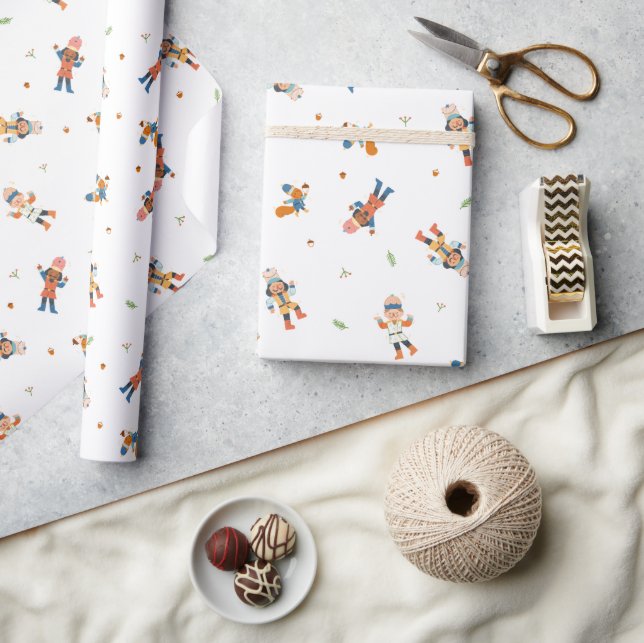 Papel De Regalo Navidades de Nutcracker (Artesanía)