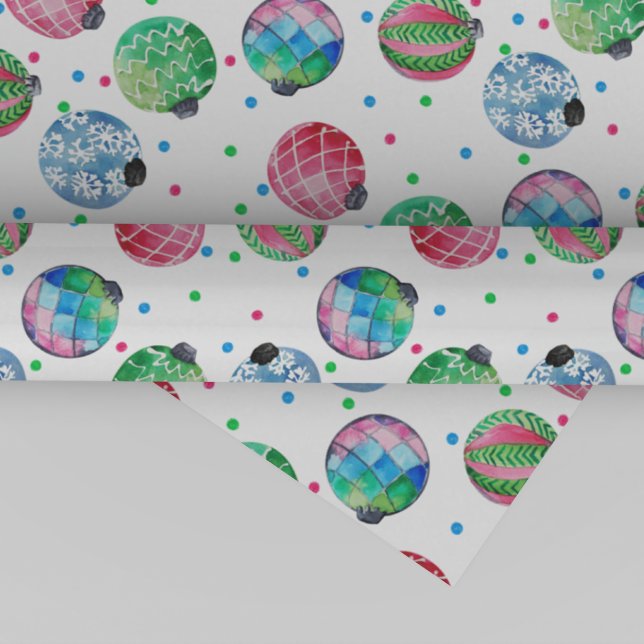 Papel De Regalo Navidades de Ornamentos de Vacaciones (Subido por el creador)