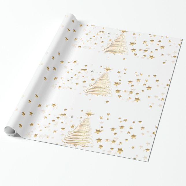Papel De Regalo Navidades de oro (Desenrollado)
