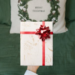 Papel De Regalo Navidades de patrón sin problemas del venado de in<br><div class="desc">Navidades de patrón sin problemas del venado de invierno de oro de moda</div>