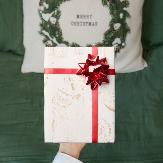 Papel De Regalo Navidades de patrón sin problemas del venado de in (Subido por el creador)