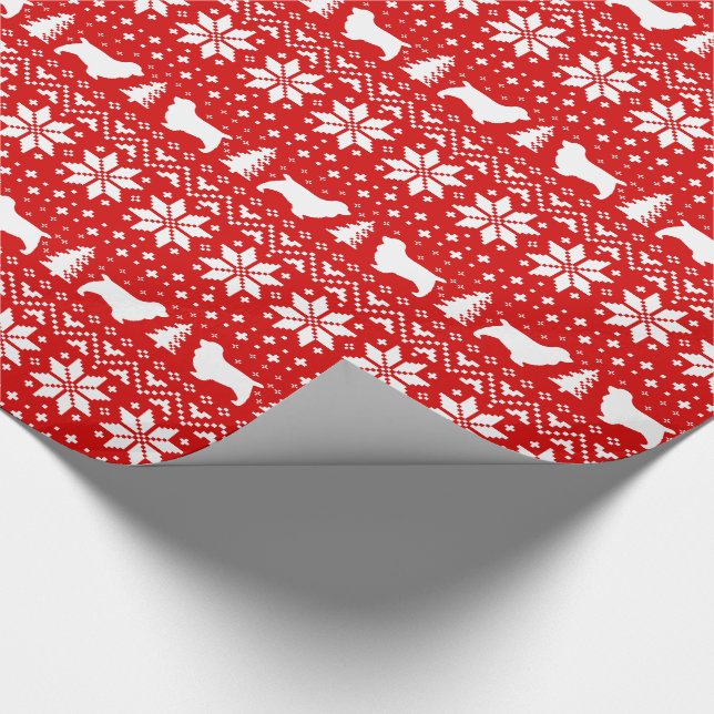Papel De Regalo Navidades de peros de Sussex Spaniel (Esquina)