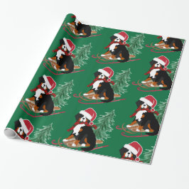 Papel De Regalo Navidades de perras musicales de Bernese