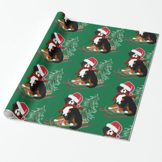 Papel De Regalo Navidades de perras musicales de Bernese