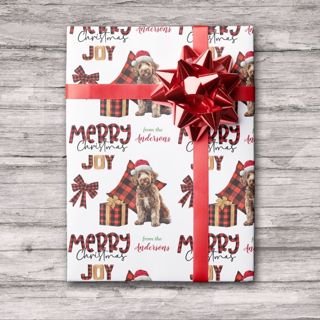 Papel De Regalo Navidades de perro de búfalo de lubina (Subido por el creador)
