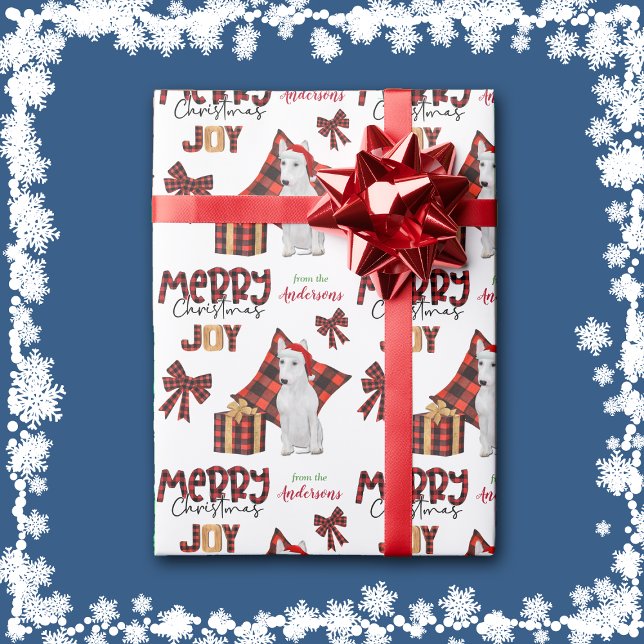 Papel De Regalo Navidades de perro de búfalos blancos y terribles (Subido por el creador)