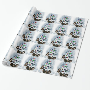 Papel De Regalo Navidades de Perro de Montaña de Bernese