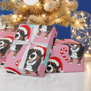 Papel De Regalo Navidades de Perro de Montaña de Bernese