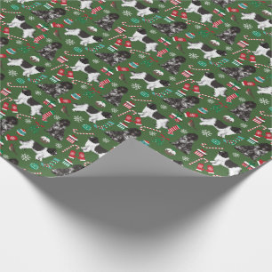 Papel De Regalo navidades de perros de Terranova de vacaciones