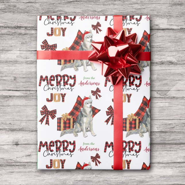 Papel De Regalo Navidades de perros Husky Siberianos con leche de  (Subido por el creador)