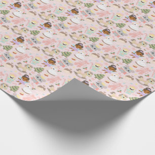 Papel De Regalo Navidades de petaca pastel de manos cortas