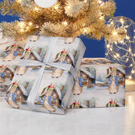 Papel De Regalo Navidades de Peter the Rabbit Snowy