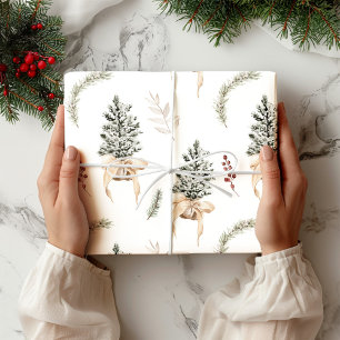 Papel De Regalo Navidades de Pine Rustic