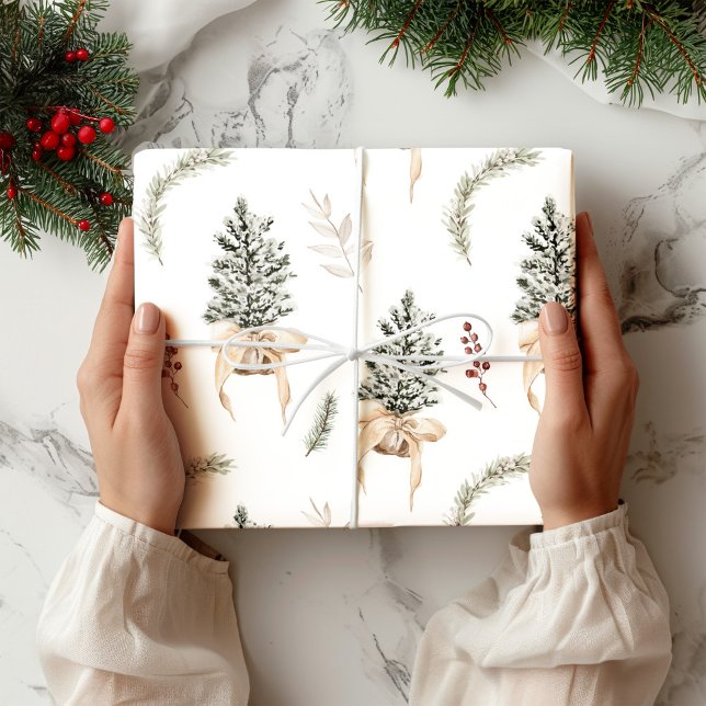 Papel De Regalo Navidades de Pine Rustic (Subido por el creador)