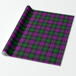 Papel De Regalo Navidades de Plaid Happy Holidays Plaid Fuchsia Gr