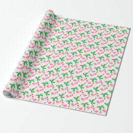 Papel De Regalo Navidades de playa tropical Flamingos Aves