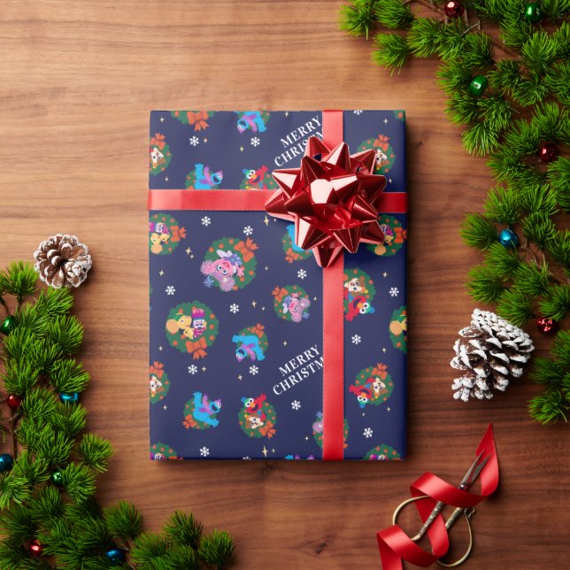 Papel De Regalo Navidades de Plaza Sésamo (Regalo de vacaciones)