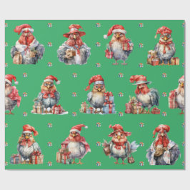 Papel De Regalo Navidades de pollo divertidos de vacaciones de com
