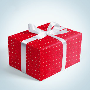 Papel De Regalo Navidades de puntos blancos rojos entretenidos