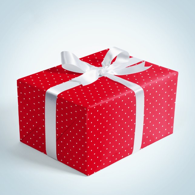 Papel De Regalo Navidades de puntos blancos rojos entretenidos (Subido por el creador)