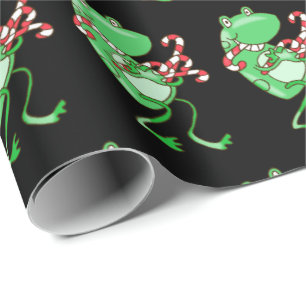 Papel De Regalo Navidades de ranas — Rana, Candy Cane Xmas