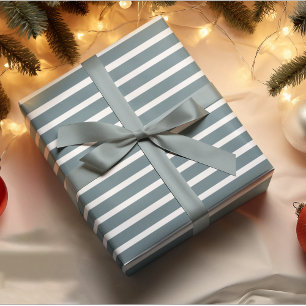 Papel De Regalo Navidades de rayas verdes modernas