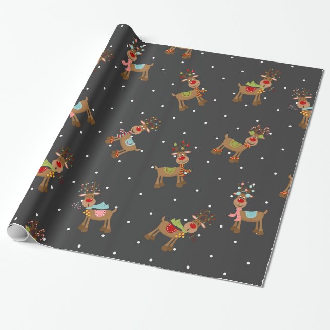Papel De Regalo Navidades de reno (Desenrollado)