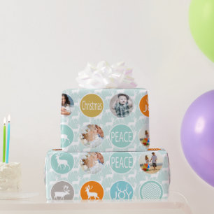 Papel De Regalo Navidades de renos de la familia de la Casa de la