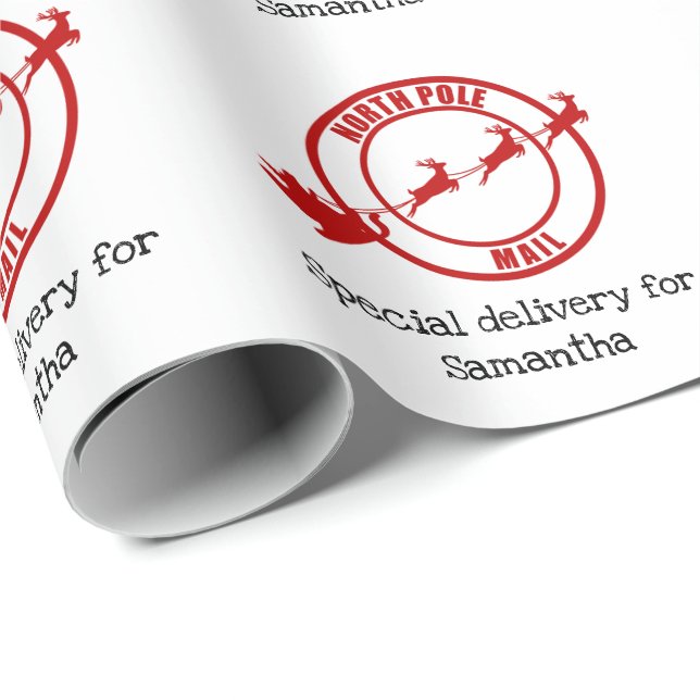 Papel De Regalo Navidades de renos del Polo Norte (Esquina del rollo)