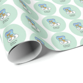 Papel De Regalo Navidades de renos en ejercicio