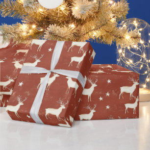 Papel De Regalo Navidades de renos modernos