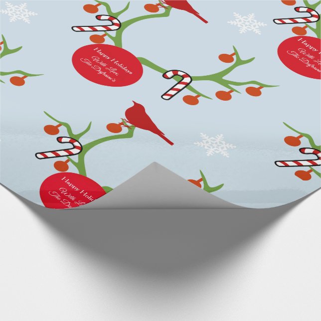 Papel De Regalo Navidades de renos personalizados (Esquina)