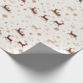 Papel De Regalo Navidades de renos/sleigh festivos