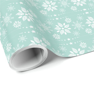 Papel De Regalo Navidades de resumen verde azulada-verde y blanco 