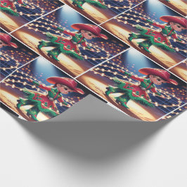 Papel De Regalo Navidades de Rodeo Niña Twirling