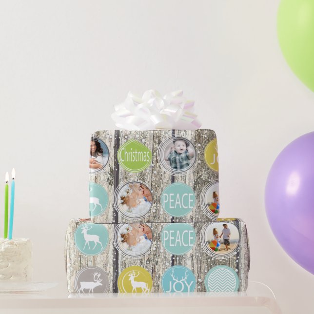 Papel De Regalo Navidades de Rústicos Radicales de la Familia Barn (Regalos de fiesta)