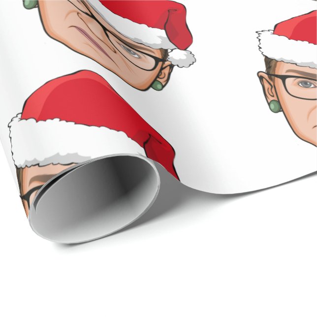 PAPEL DE REGALO NAVIDADES DE RUTH BADER GINSBURG (Esquina del rollo)
