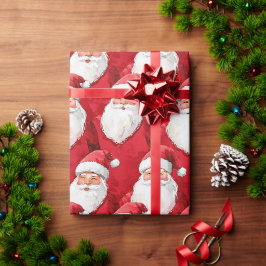 Papel De Regalo Navidades de Santa Claus
