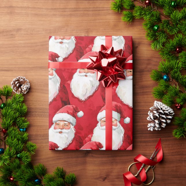 Papel De Regalo Navidades de Santa Claus (Regalo de vacaciones)