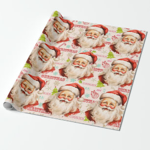 Papel De Regalo Navidades de Santa Claus a gran escala