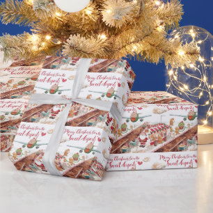 Papel De Regalo Navidades de Santa Claus en una panadería en el ae