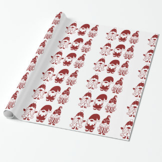 Papel De Regalo Navidades de Santa Claus envueltos con regalo