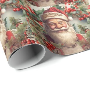 Papel De Regalo Navidades de Santa Claus Saint Nicholas