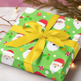 Papel De Regalo Navidades de Santa Claus, un festival divertido