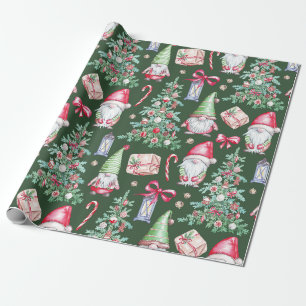 Papel De Regalo Navidades de Santa Gnomes